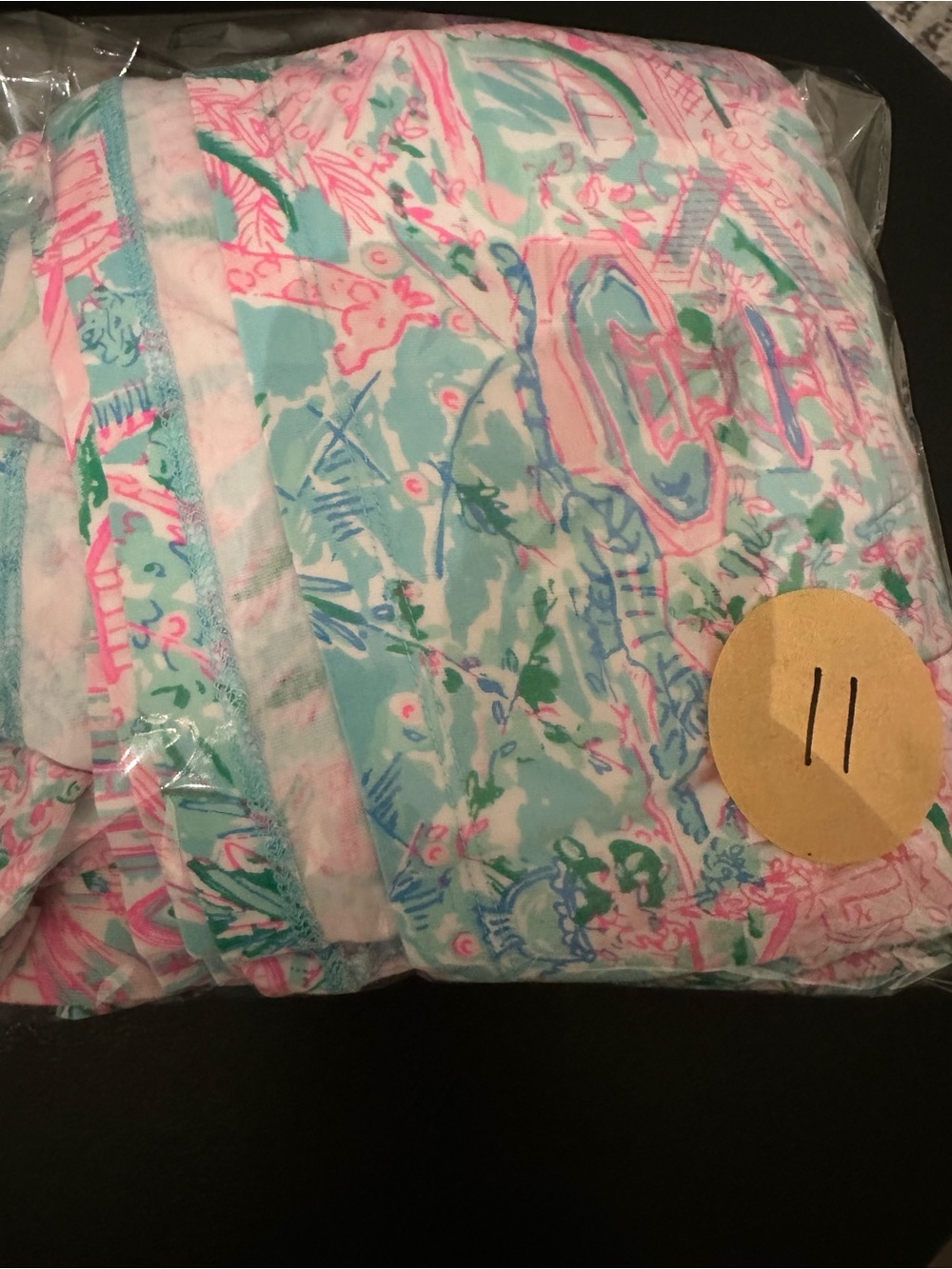 Lilly Pulitzer Jodee Pink & Aqua Tropical Tiered Swing Midi Dress Size XXL - Picture 10 of 10
